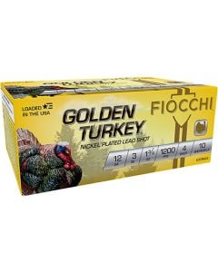 Fiocchi Golden Turkey 12 Gauge 3" 1 3/4 oz 4 Shot 10 Per Box