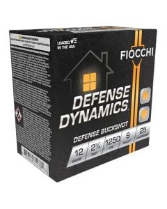 Fiocchi Defense Dynamics 12 Gauge 2.75" #00 Buckshot - 25/Box