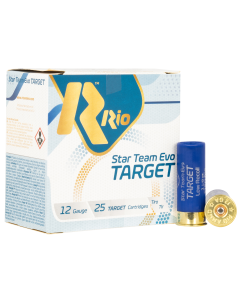 Rio Ammunition Team Target 12 GA 2.75" 1-1/8 oz. 7.5 Shot 25/Box