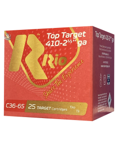 Rio Ammunition Top Target 410 GA 2.5" 1/2 oz. 6 Shot 25/Box