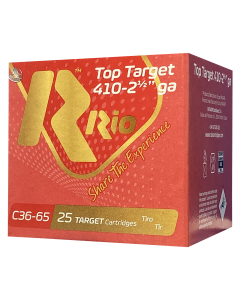 Rio Ammunition Top Target 410 GA 2.5" 1/2 oz. 8 Shot 25/Box