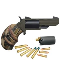 North American Arms Huntsman 22 Mag/22 LR Revolver 2" 5 Shot OD Green/Camo NAATGHC