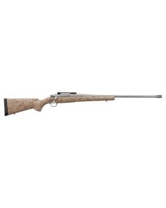 Ruger Hawkeye FTW Hunter 6.5 Creedmoor Rifle 4+1 24" Threaded, Stainless Barrel/Rec, Tan with Black Webbing HS Precision Stock 57161