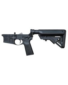 Sons Of Liberty Complete AR-15 Lower Receiver with Buffer Tube and Adjustable Stock Black M4LOWERLFTA5BRAVO