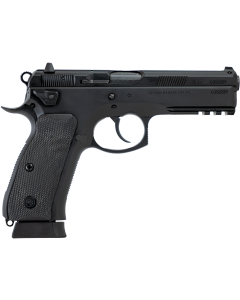 CZ-USA CZ75 SP-01 Tactical 9mm Pistol 19+1 4.60" Steel Barrel & Frame 3-Dot Sights Picatinny Rail Decocker DA/SA Black 89353