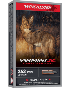 Winchester Ammo Varmint X 243 Win 65gr Extreme Point 20 Rounds Per Box X243PXP