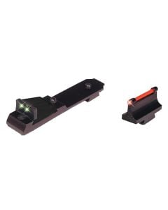 TruGlo Lever Action Rifle Sights Black 0.500" Red Front Green Rear Adjustable for Henry Rifles