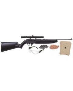 Crosman 760BKT 760 Pumpmaster Rifle Kit Pump 177 Pellet,177 BB Black Black Synthetic Stock 4x15 mm