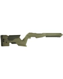 Archangel Precision Stock  OD Green Synthetic Fixed with Adjustable Cheek Riser for Ruger 10/22