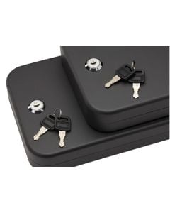 SnapSafe Lock Box Keyed Alike XL Key Entry Black Steel 10 W x 7" H x 2" D 2pk"