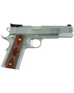 Springfield 1911 Loaded Target .45ACP 7+1 5" Stainless Steel Adj Sights Ambidextrous Thumb Safety SAO CA Compliant PI9132LCA