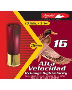 Aguila High Velocity 16 Ga 2-3/4" #7.5 25 Box