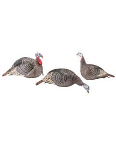 HS Strut Strut-Lite Flock Wild Turkey Species Multi Color Synthetic 3 Per Pack