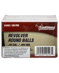 Traditions Revolver 44 Cal .454 Lead Ball 140 gr 100