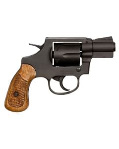Rock Island 51283 M206 *CA Compliant 38 Special Caliber with 2" Barrel, 6rd Capacity Cylinder, Overall Black Parkerized Finish Steel & Checkered Wood Grip
