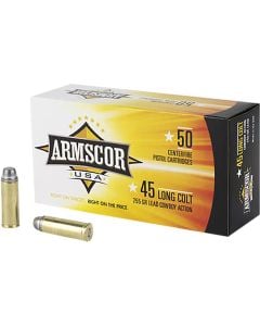 Armscor USA 45 Colt (LC) 225 gr Lead 50 Per Box