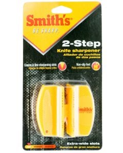 Smiths Products Knife Sharpener 2-Step Fine, Coarse Carbide, Ceramic Sharpener