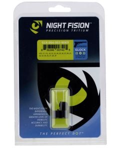 Night Fision Perfect Dot Suppressor Height Set Square Tritium Green with White Outline Front & Rear Black Frame for Most Glock