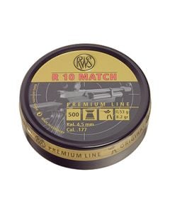 RWS/Umarex 2315014 R10 Match Pellets .177 Pellet Lead Wadcutter Pellet 500 Per Tin