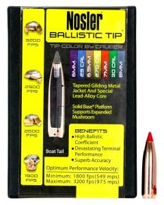 Nosler Ballistic Tip 7mm .284 140 Gr. Spitzer 50/Box