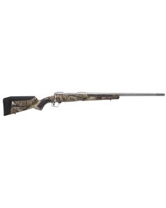 Savage 375 Ruger 2+1, 23" Barrel, Stainless, M. O. Break-Up Country, RH AccuStock