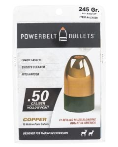 CVA Powerbelt Copper Bullets .50 Cal. 295 Gr. Hollow Point