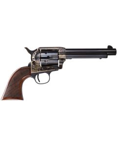 Taylors & Company 4108DE Smoke Wagon Deluxe 357 Mag 6rd 5.50" Blued Cylinder & Barrel Color Case Hardened Steel Frame Checkered Walnut Grip (Taylor Tuned)