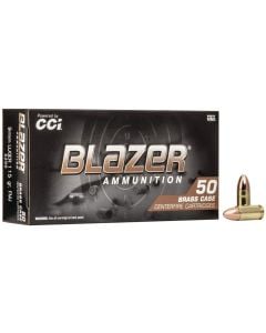 CCI Blazer Brass Handgun Ammunition 9mm FMJ RN 50 ct.