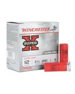 Winchester Ammo Super X Game Load 12 Gauge 2.75" 1 oz 1290 fps #8 Shot 25/Box