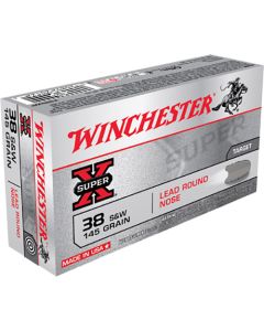 Winchester Super-X Handgun .38 S&W 145 Gr Lead Rd Nose