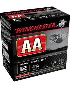 Winchester AA Heavy 12 GA 2.75" 1-1/8 oz. 7.5 Shot 25/Box