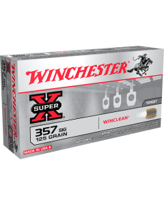 Winchester Ammo Super-X  357 Sig 125 gr Winclean Brass Enclosed Base 50 Bx/10 Cs