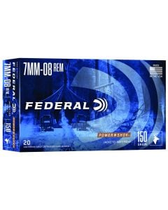 Federal Power-Shok 7MM-08 Rem 150 Gr. JSP 20/Box