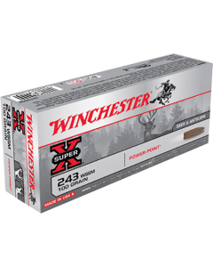 Winchester Ammo Super-X  243 WSSM 100 gr Power-Point (PP) 20 Bx/10 Cs