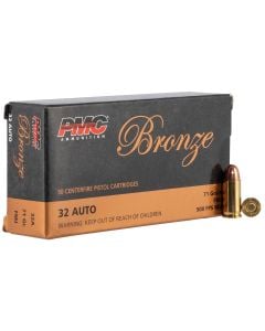 PMC Bronze Target 32 ACP 71 gr Full Metal Jacket (FMJ) 50/Box