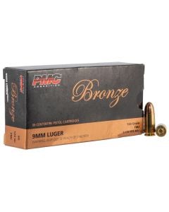 PMC Bronze Target 9mm Luger 124 gr Full Metal Jacket (FMJ) 50/Box