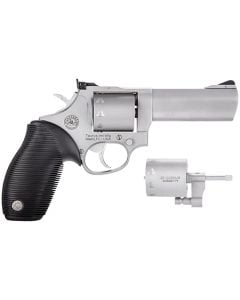Taurus 2-992049 Tracker 992 22 LR or 22 WMR Caliber with 4" Barrel, 9rd Capacity Cylinder, Overall Matte Finish Stainless Steel & Black Ribber Grip Includes Cylinder