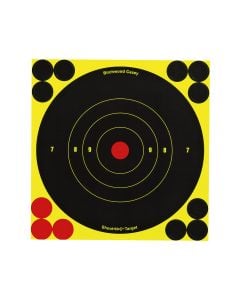 Birchwood Casey Shoot-N-C  Self-Adhesive Paper Black/Yellow 6" Bullseye Includes Pasters 12 PK