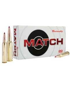 Hornady Match 308 Win 178 gr Hollow Point Boat Tail Match Ammo - 20/Box