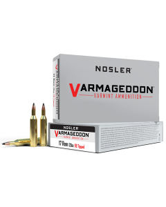 Nosler Varmageddon  17 Remington 20 gr Flat Base Tipped (FBT) 20 Bx/ 10 Cs