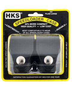 HKS SpeedLoader Case Large Double Style Hytrel Black Finish, Belt 