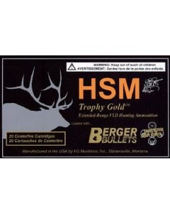 HSM Trophy Gold Extended Range 30-06 Springfield 168 Gr. Berger Hunting VLD Match 20/Box