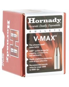 Hornady V-Max  .22 Cal .224 55 gr V-Max 100 Per Box
