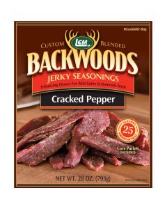 LEM Backwoods Cracked Pepper Jerky Seasoning for 25 Lbs.