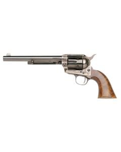 Taylors & Company 550907 1873 Cattleman SAO 45 Colt (LC) Caliber with 7.50" Blued Finish Barrel, 6rd Capacity Blued Finish Cylinder, Color Case Hardened Finish Steel Frame & Walnut Grip