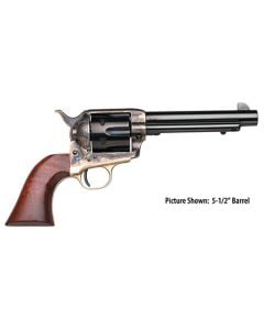 Taylors & Company 550835 Ranch Hand  45 Colt (LC) Caliber with 4.75" Blued Finish Barrel, 6rd Capacity Blued Finish Cylinder, Color Case Hardened Finish Steel Frame & Walnut Grip