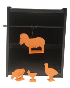 Beeman Pellet Trap  Airgun Steel Black/Orange Animals Illustration Impact Enhancement Yes Includes Metal Silhouette/Paper Targets