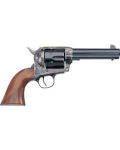 Taylors & Company 550893 1873 Cattleman SAO 357 Mag Caliber with 4.75" Blued Finish Barrel, 6rd Capacity Blued Finish Cylinder, Color Case Hardened Finish Steel Frame & Walnut Grip