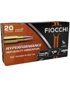 Fiocchi Hyperformance 7mm-08 Rem 139 Gr. Super Shock Tip 20/Box