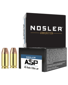 Nosler Assured Stopping Power 45 ACP 230 Gr. Jacketed Hollow Point 20/Box